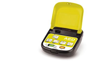 Defibrillatore semiautomatico aperto